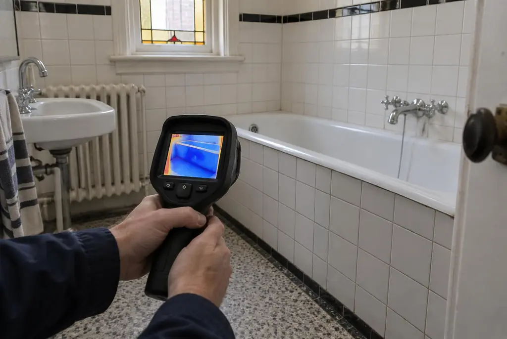Lekdetectie Haastrecht – onderzoek in een badkamer van een oudere woning
